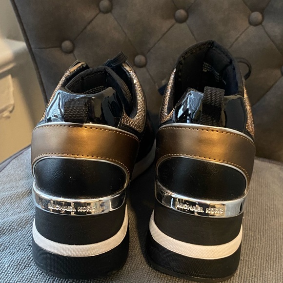 MICHAEL KORS Georgie Chain-Mesh And Leather Trainer - Picture 4 of 5